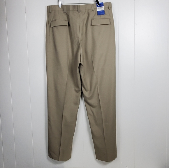 NWT Kenneth Cole Reaction khaki trouser pants 38× 34 - Picture 12 of 13